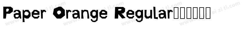 Paper Orange Regular字体转换